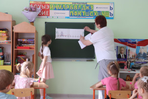 В детский сад пришли гости - учителя начальных классов В детский сад пришли гости - учителя начальных классов.